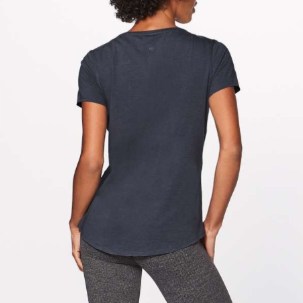 Love tee v neck heathered navy T-Shirt